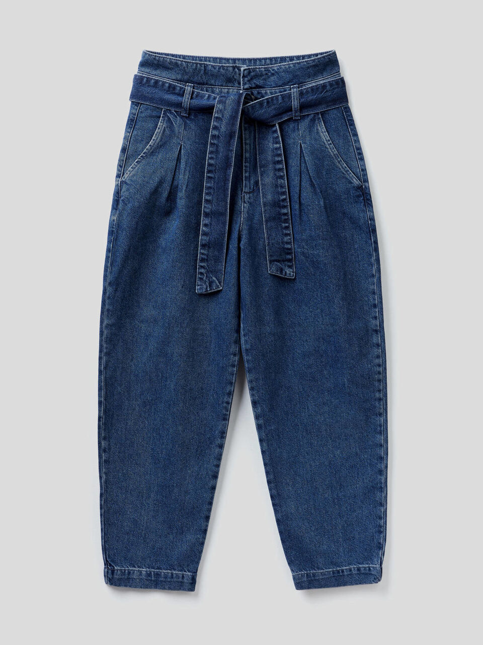 Paperbag jeans in 100% cotton image number 1