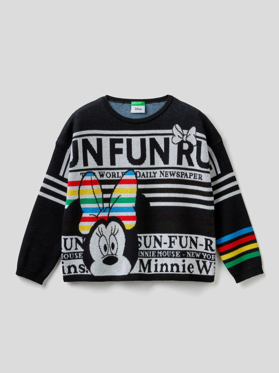 Sweater with Minnie inlay pattern image number 1