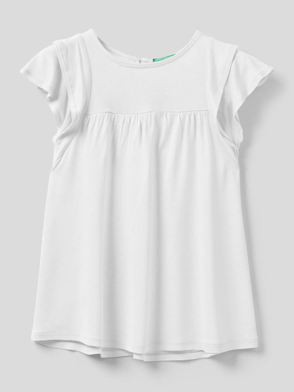 T-shirt with ruffles on the sleeves image number 1