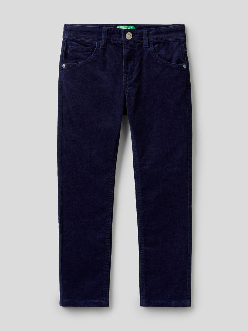 Slim fit stretch velvet trousers image number 1