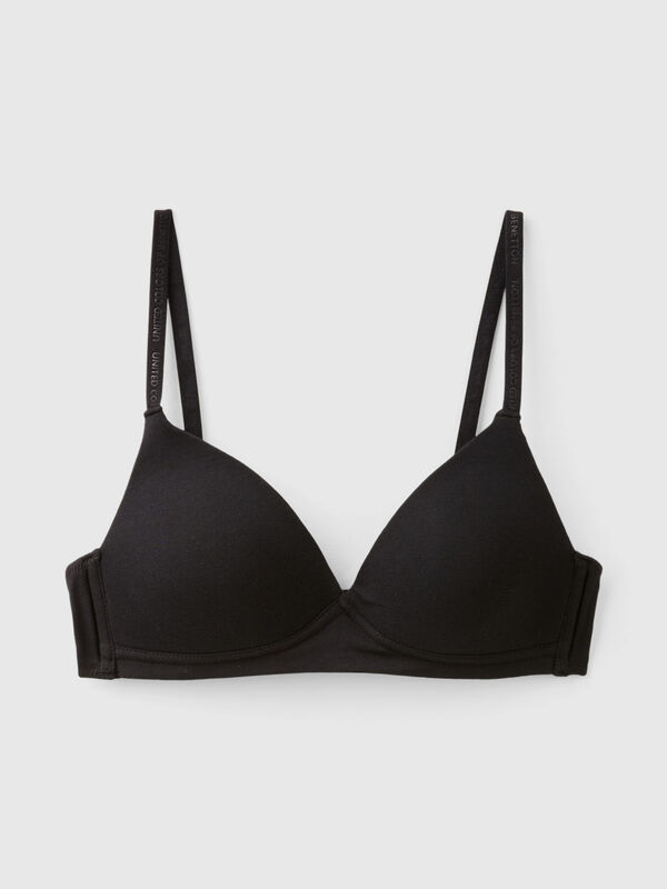 Padded bra in organic cotton Women