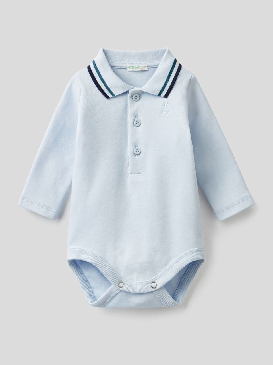 100% cotton polo bodysuit image number 1