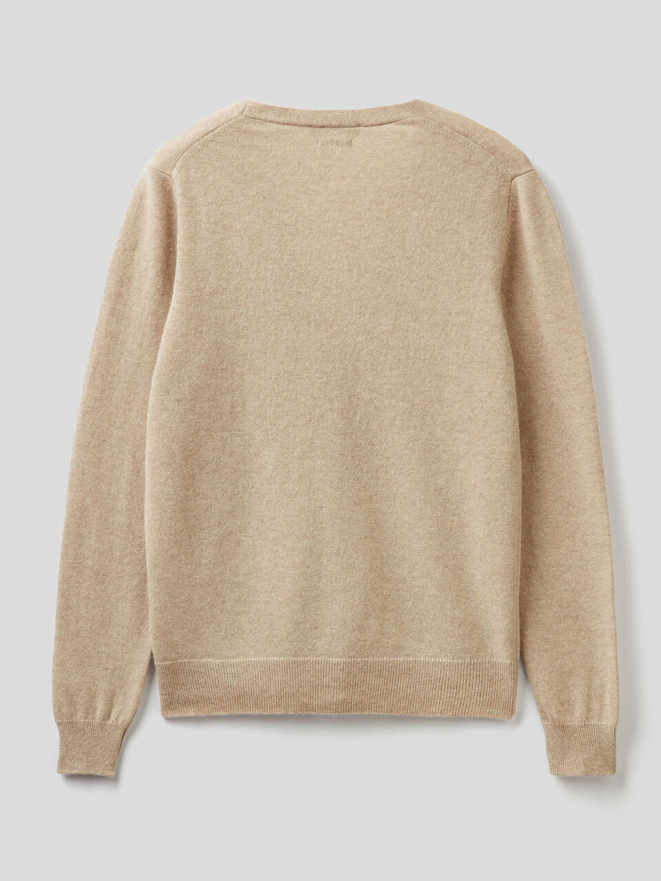 V-neck cardigan in pure virgin wool image number 2