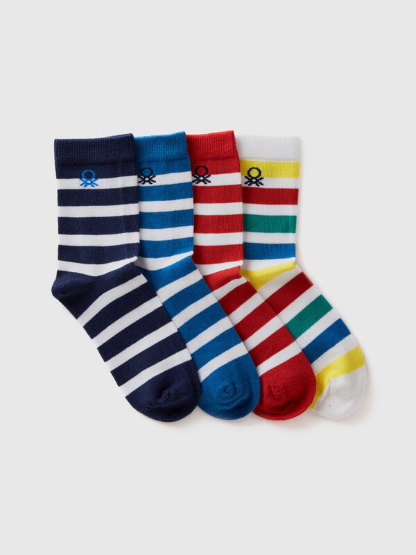 Set of striped jacquard socks Junior Boy