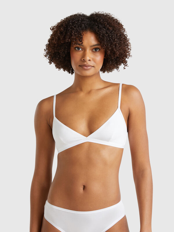 Bra in super stretch cotton Women