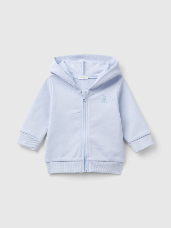 Hoodie in organic cotton New Born (0-18 months)