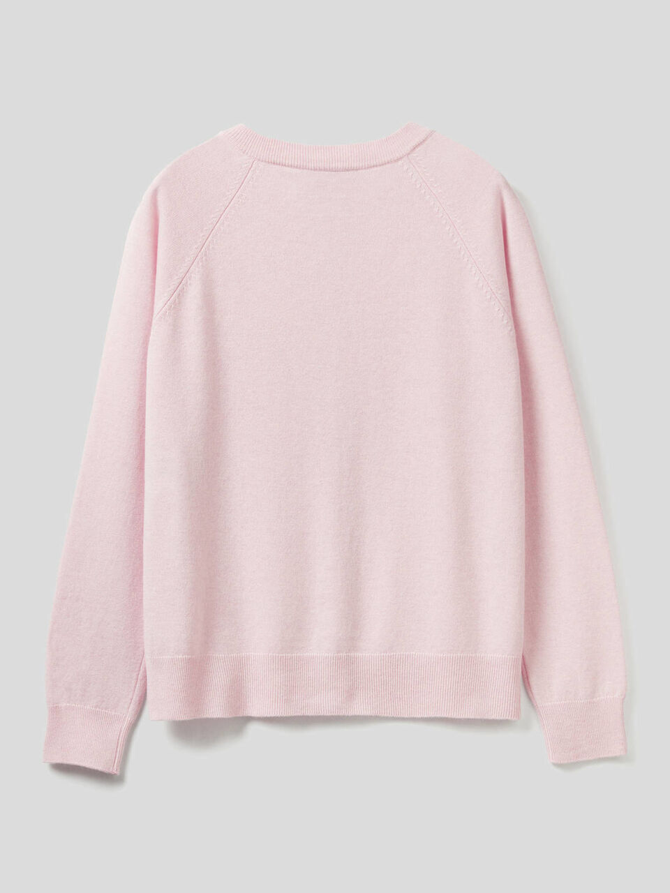 Crew neck in cashmere and wool blend image number 2