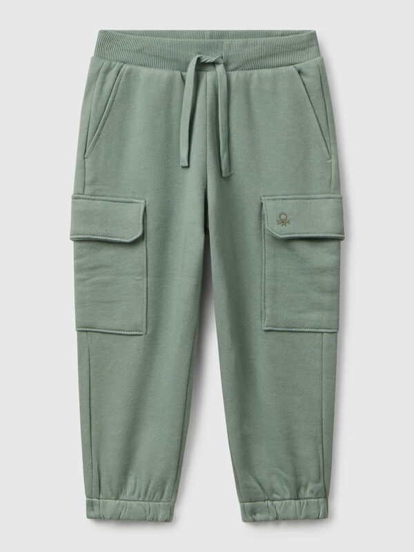 Sweat fabric cargo joggers Junior Boy