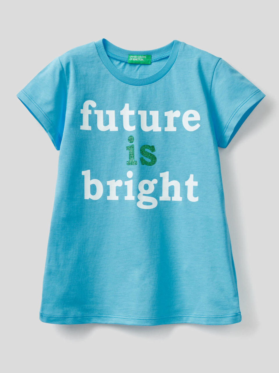 T-shirt with glittery print image number 1