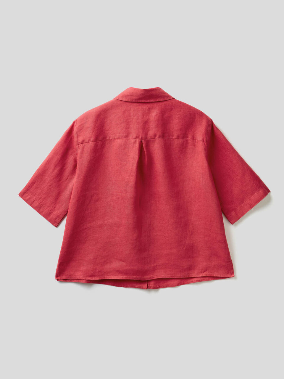 Short shirt in pure linen image number null
