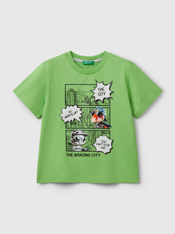 Crew neck t-shirt with print Junior Boy