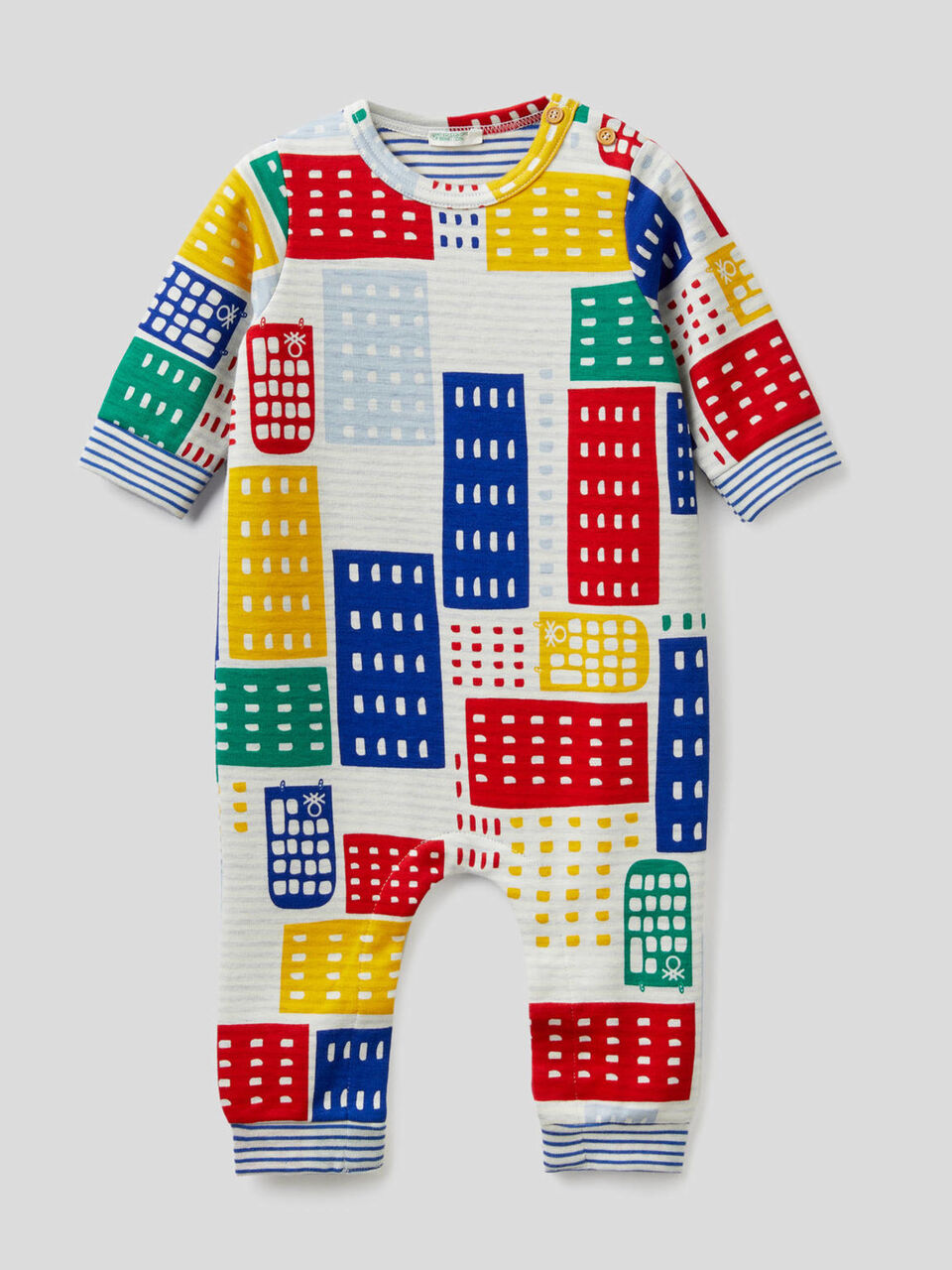 Onesie in stretch organic cotton image number 1