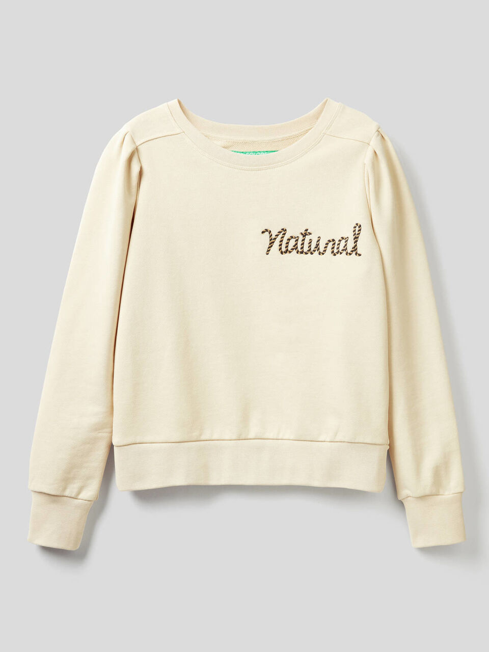 Sweatshirt in organic cotton with embroidery image number null