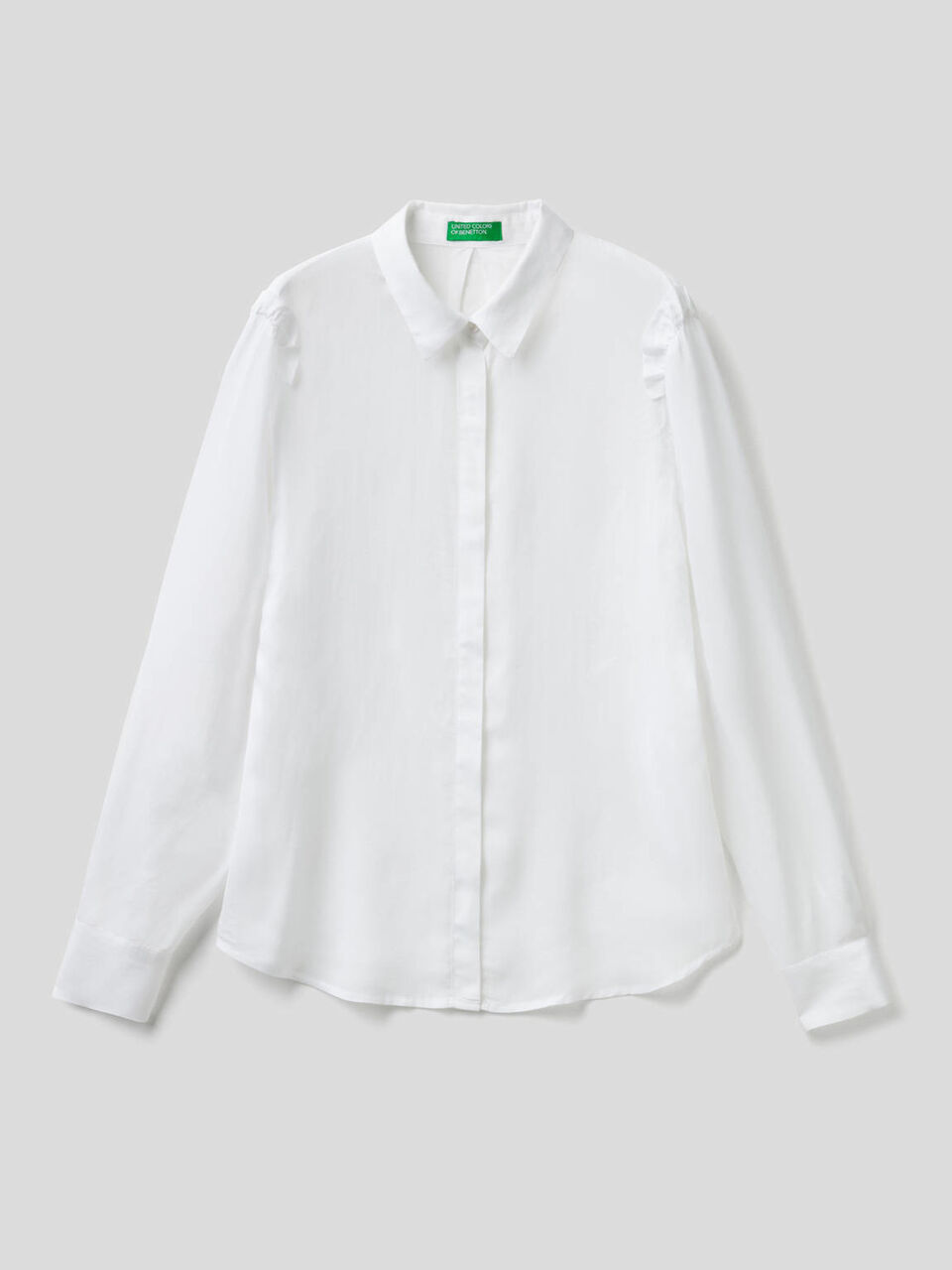 Flowy shirt with rouches image number 1