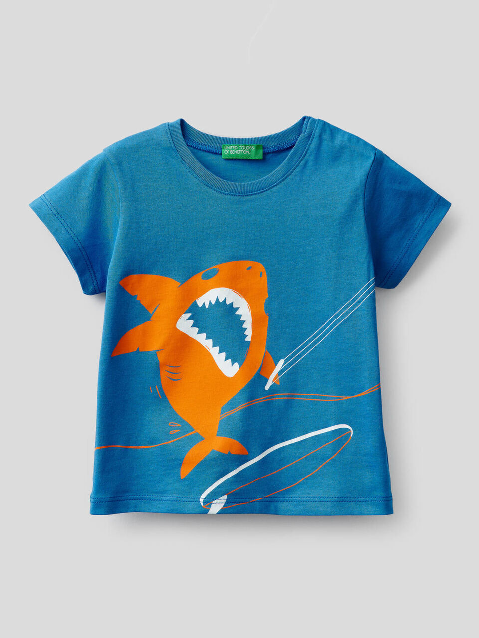 Pure cotton t-shirt with print image number 1