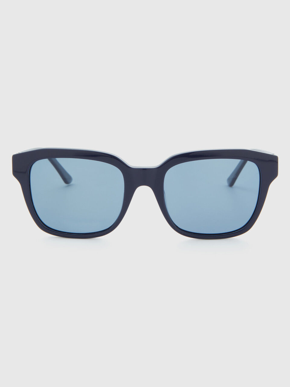 Dark blue sunglasses with logo