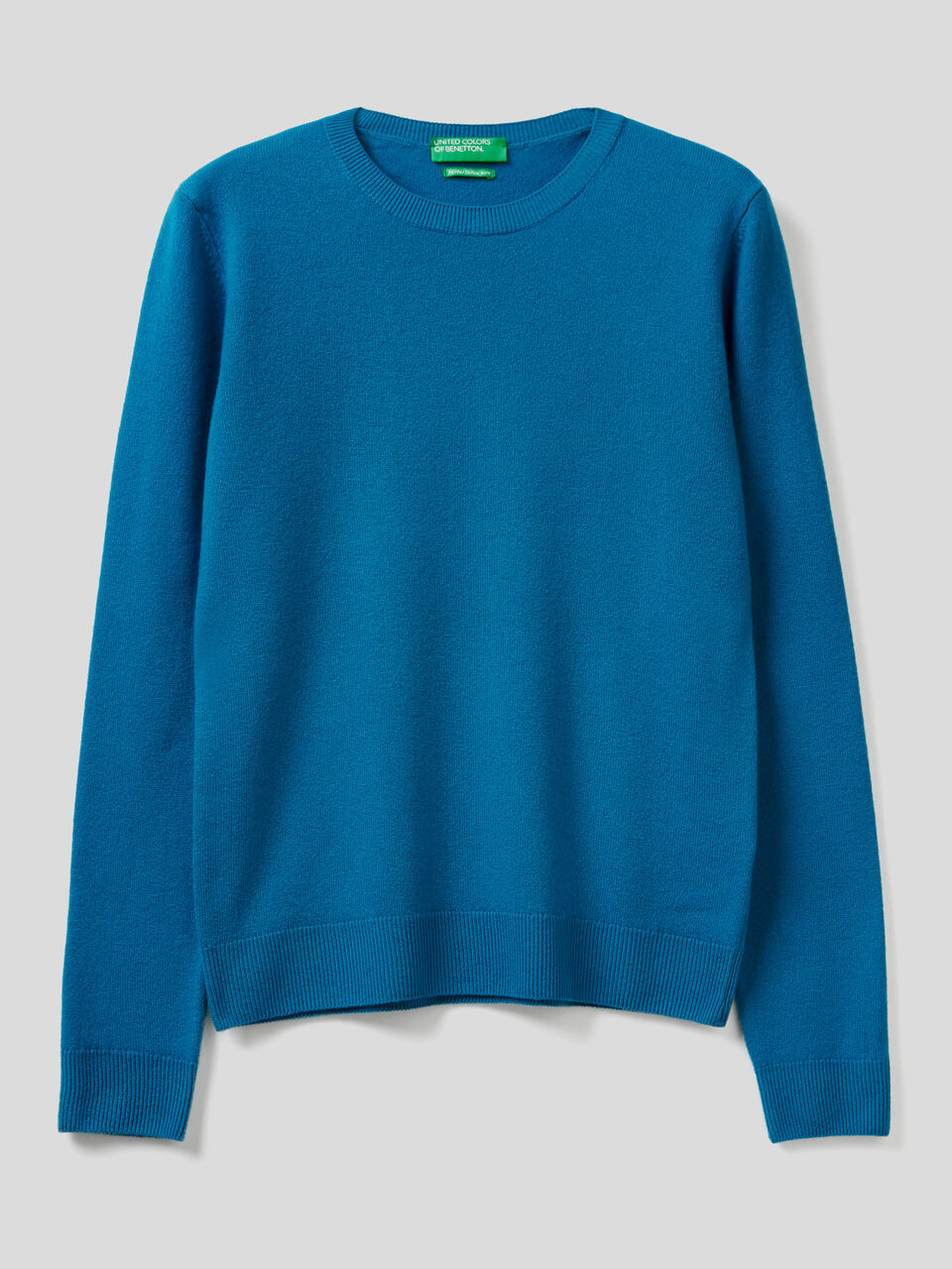 Crew neck sweater in pure virgin wool image number 1