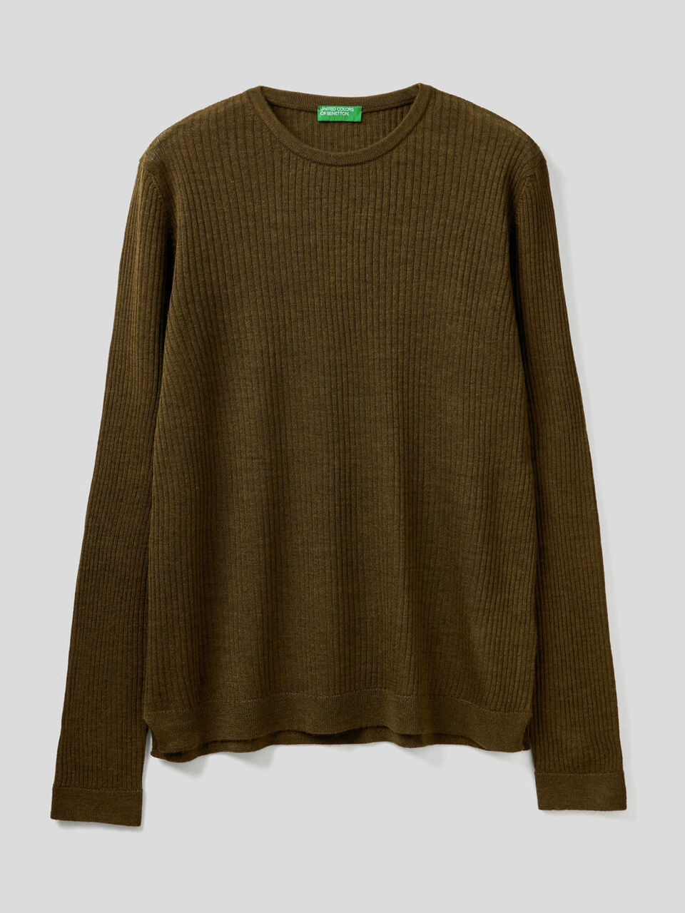 Ribbed crew neck sweater image number 1