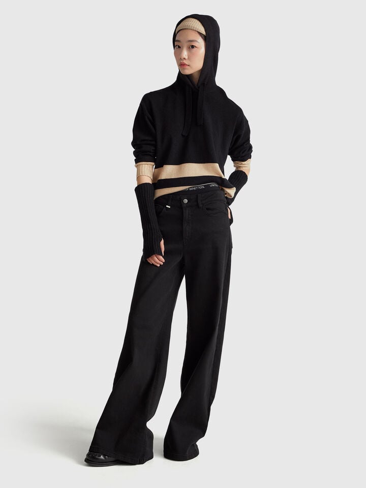 SWEATER W/HOOD Women