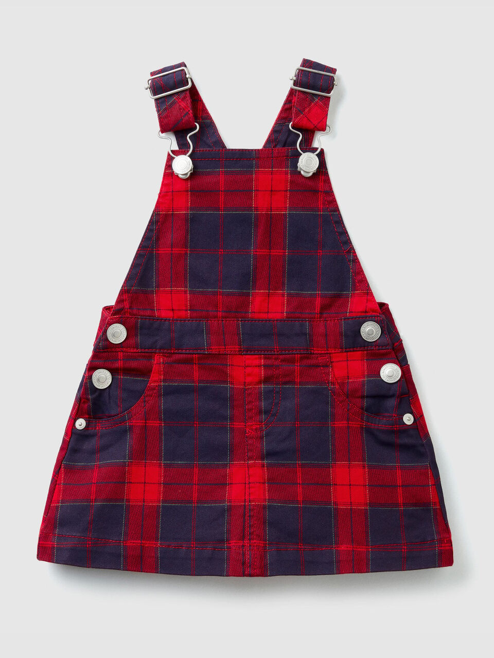 Tartan skirt overalls image number 1