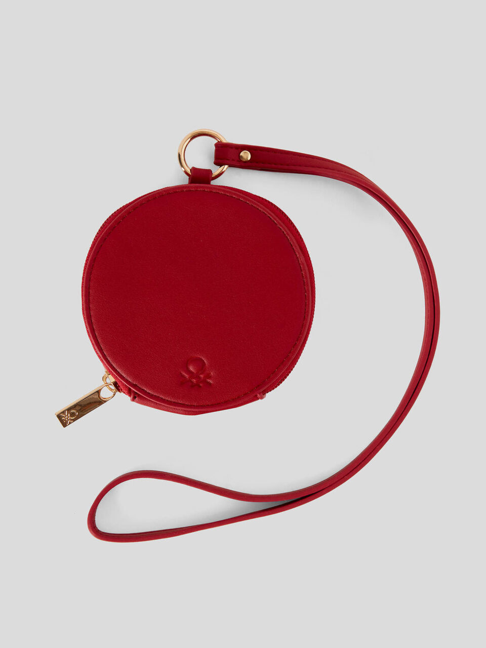 Round change purse with lace image number 1