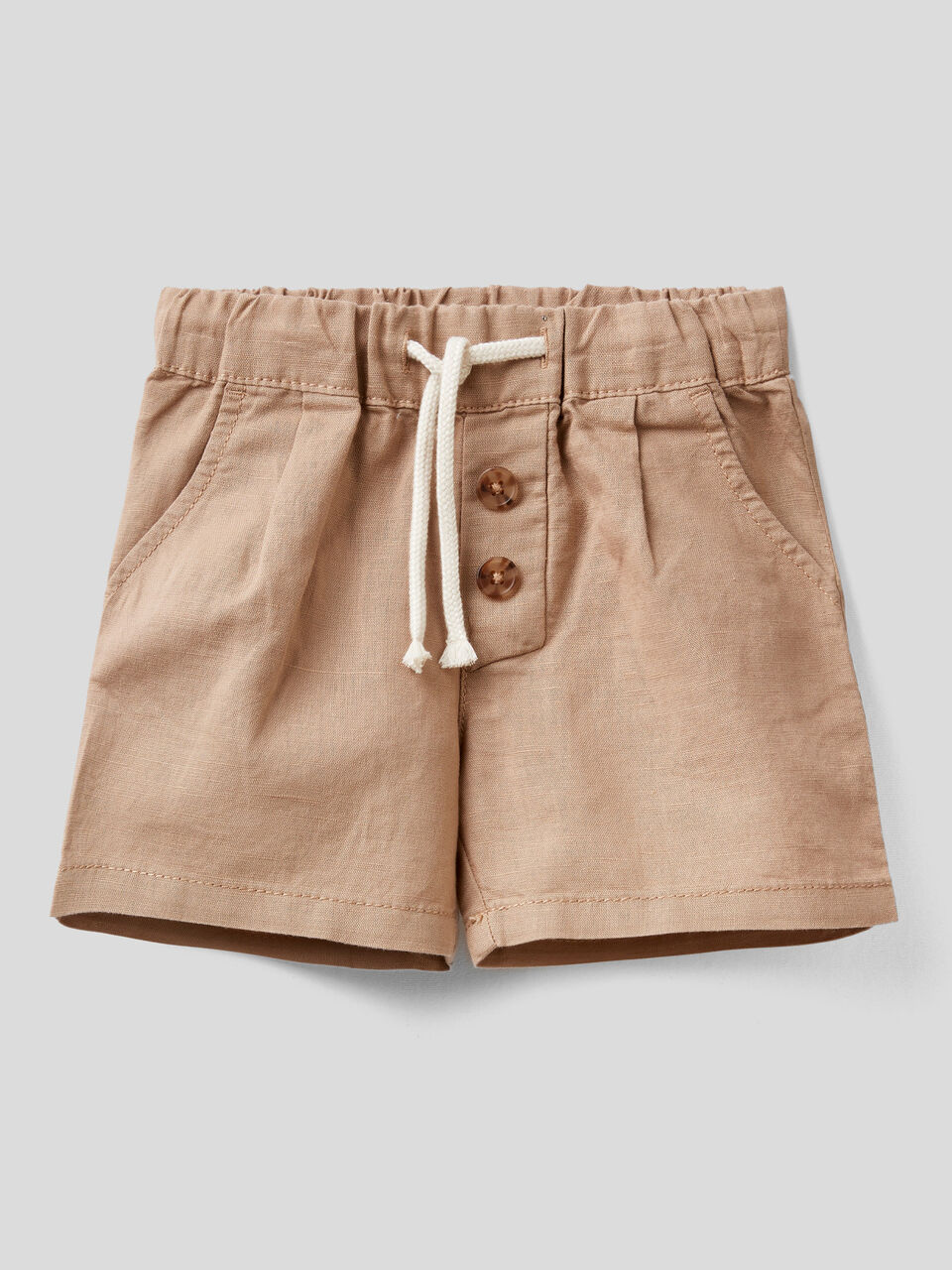 Shorts in linen blend image number 1