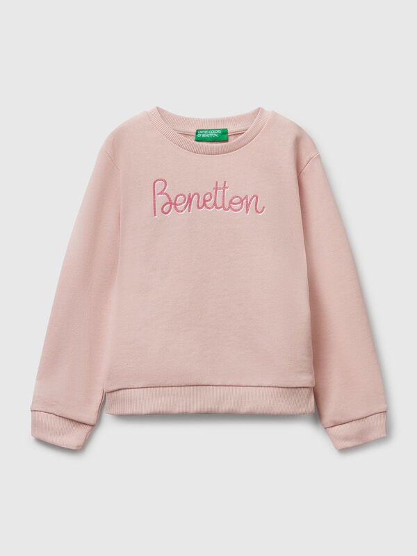 Sweatshirt with glittery print Junior Girl