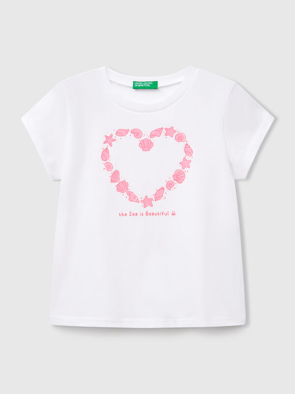 T-shirt with neon print Junior Girl