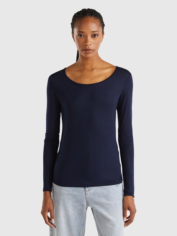 Slim fit stretch viscose t-shirt Women