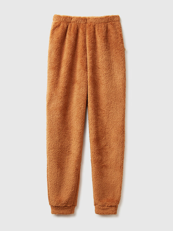 Faux fur joggers Women