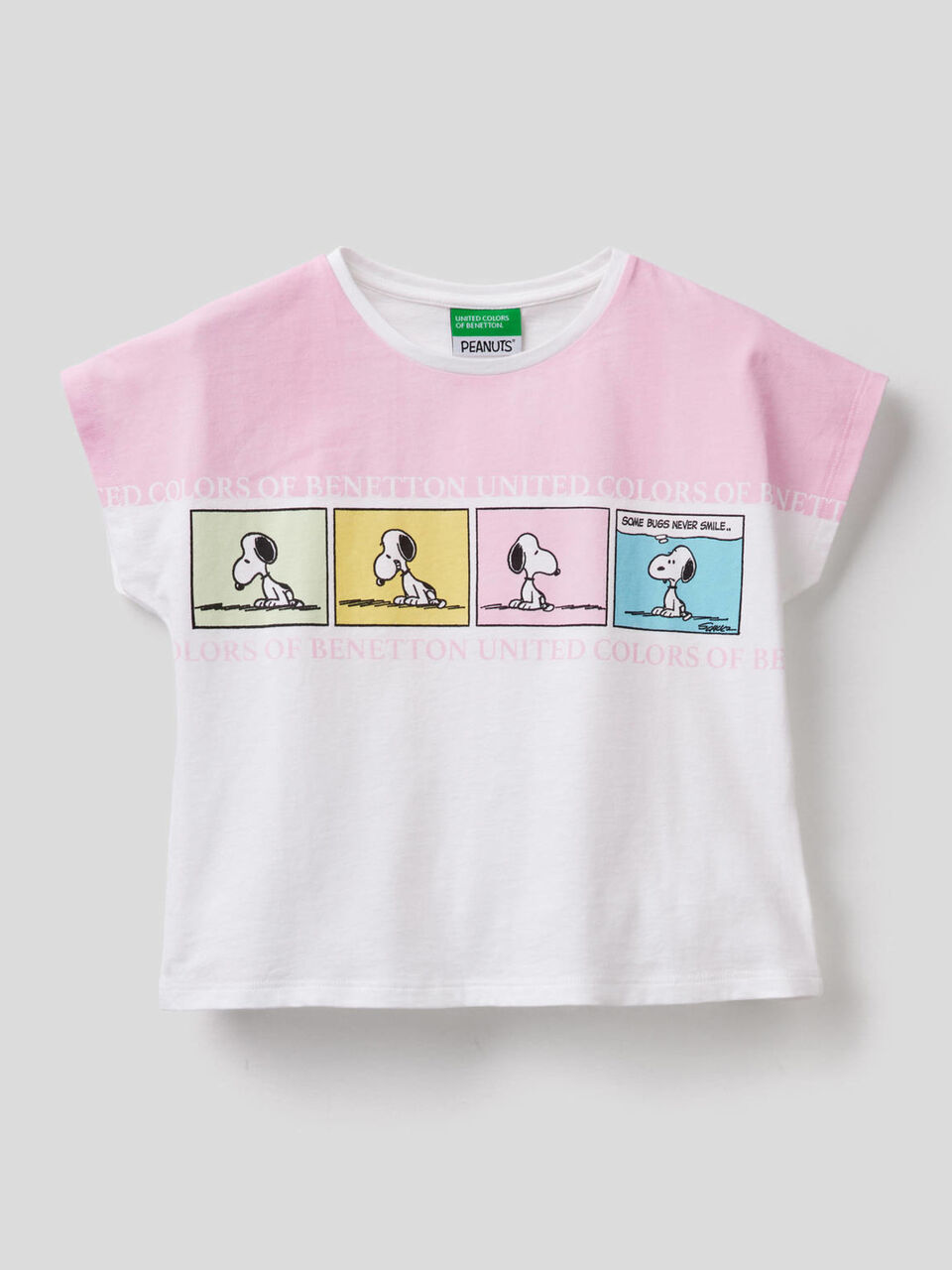 Peanuts print t-shirt in 100% cotton image number 1