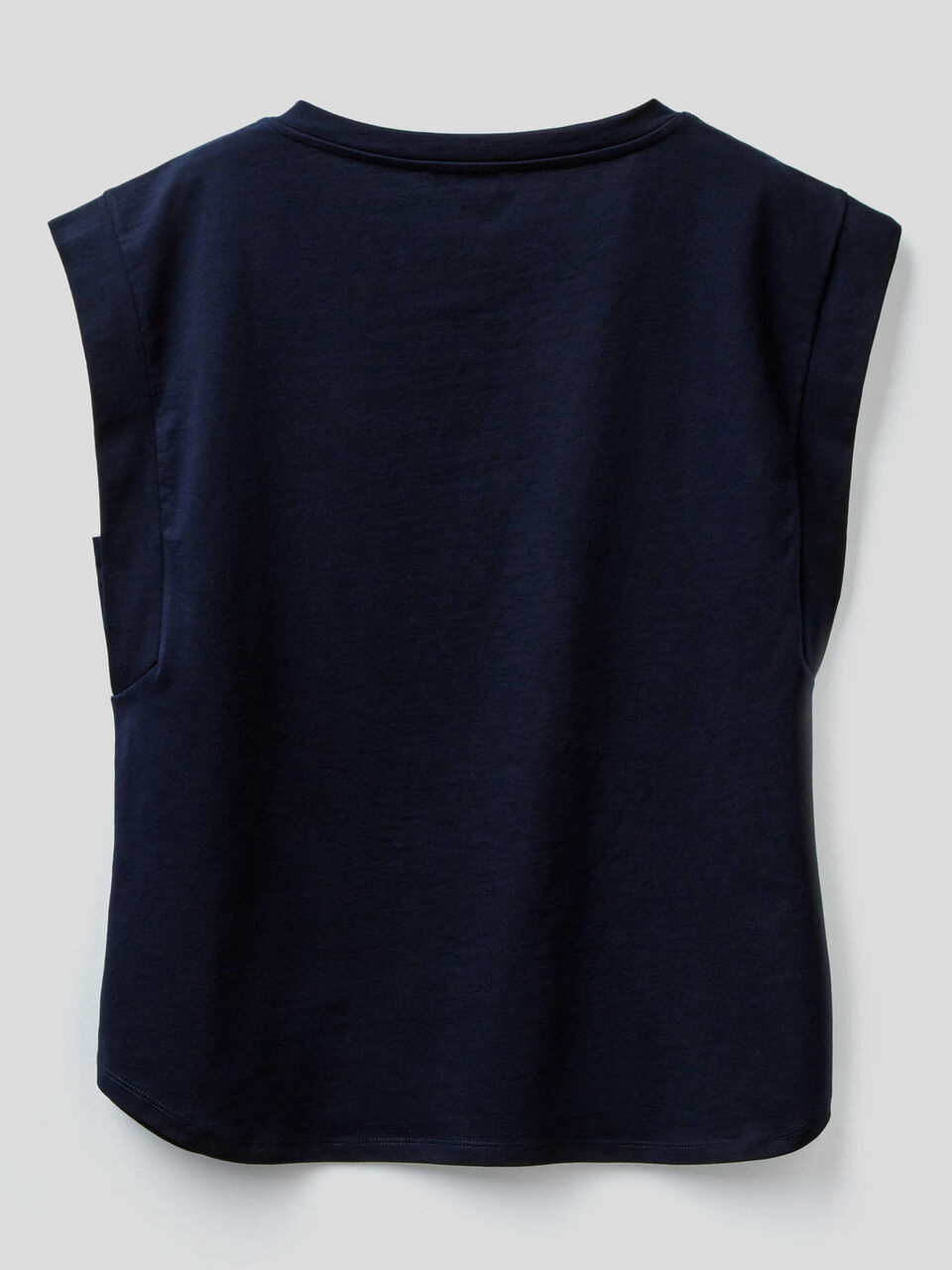 Cotton t-shirt with cap sleeves image number 2