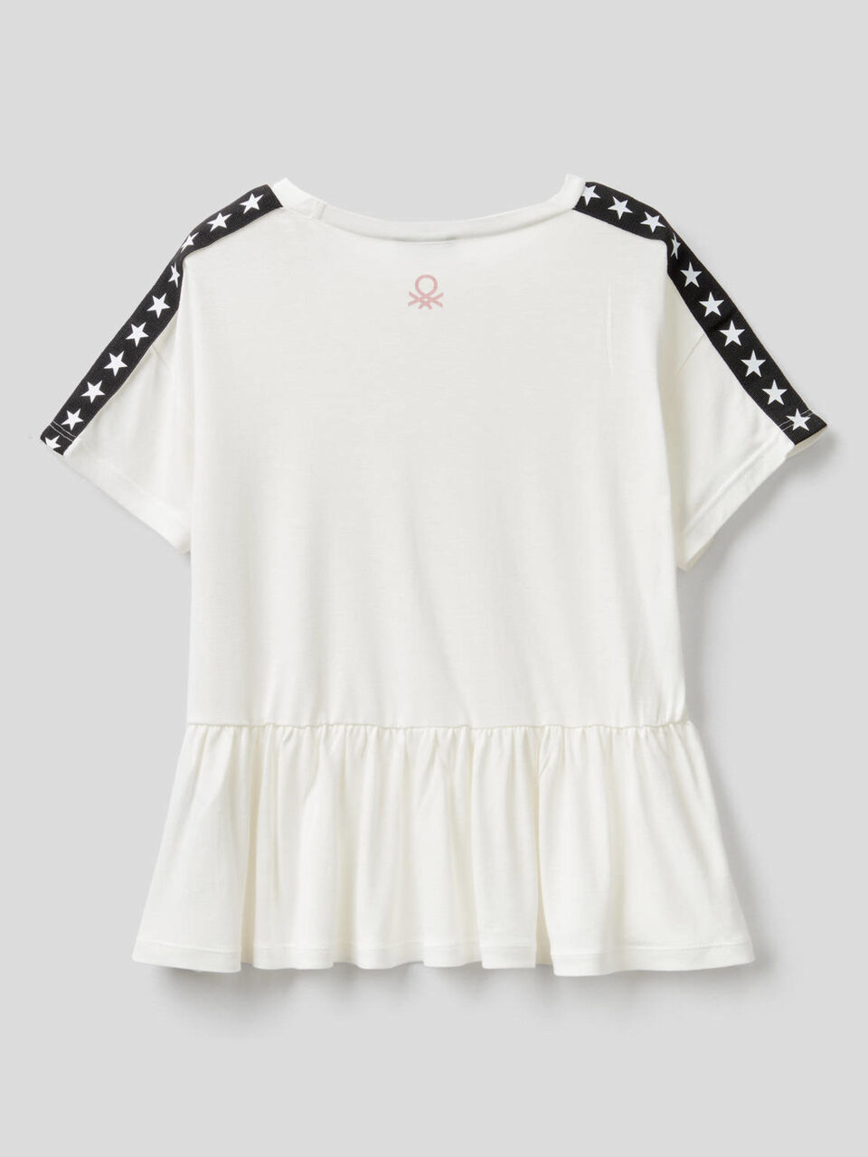 Wide t-shirt with frill image number 2