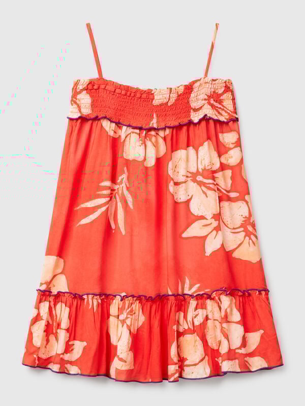 Flowy dress with flower print Junior Girl