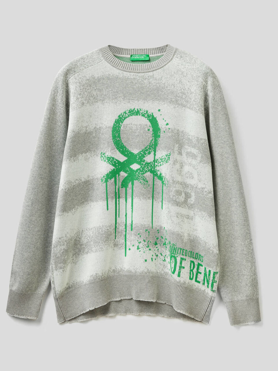 Sweater with graffiti effect logo image number 1