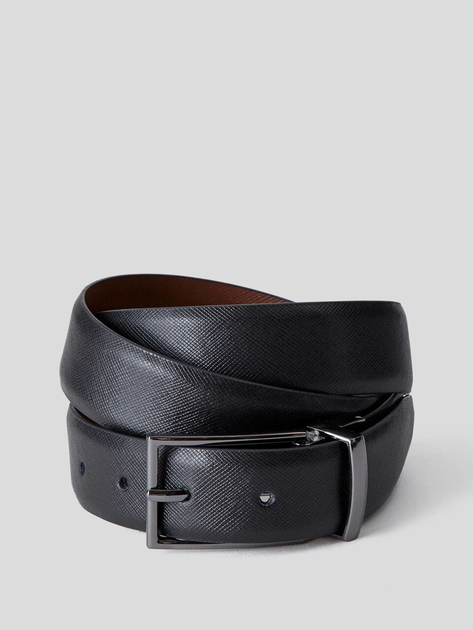 Reversible leather belt image number 1