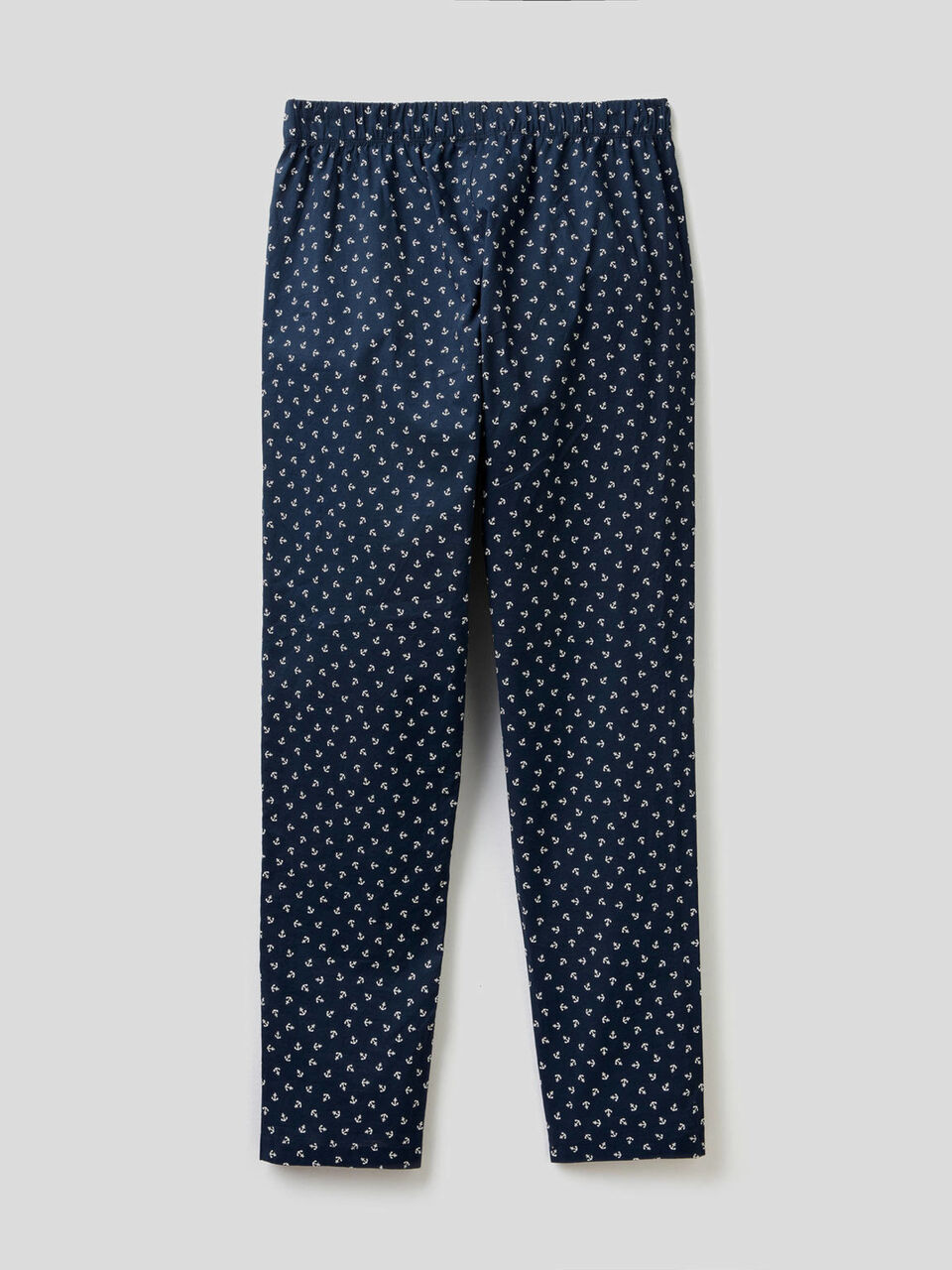 Patterned trousers in pure cotton image number 2