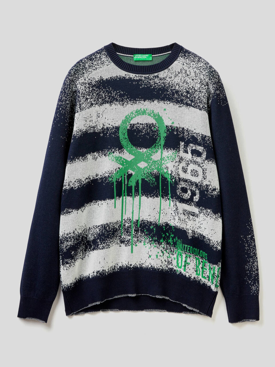 Sweater with graffiti effect logo image number 1