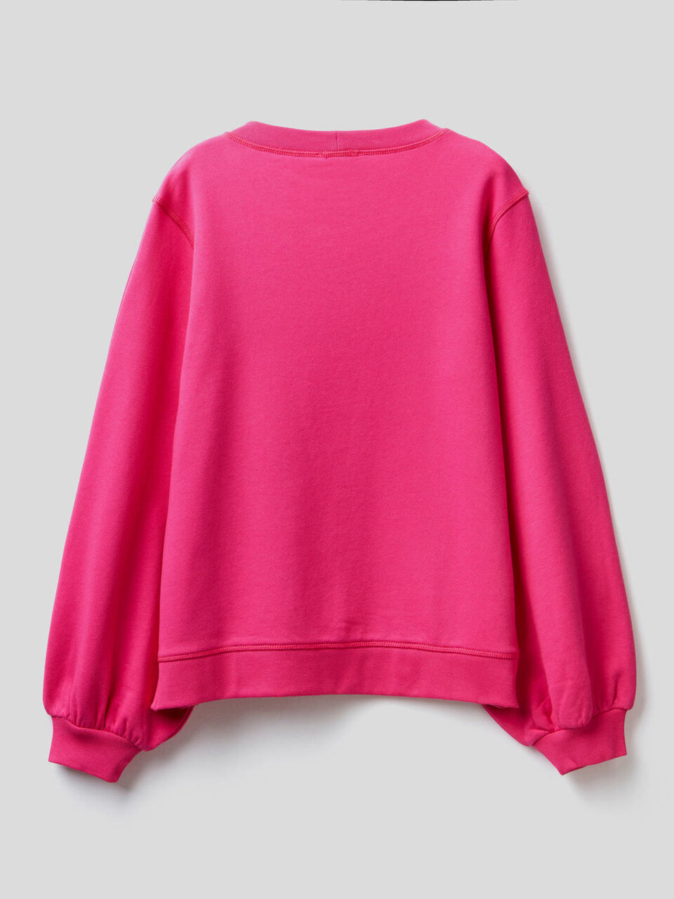 Cotton sweatshirt with puff sleeves image number 2