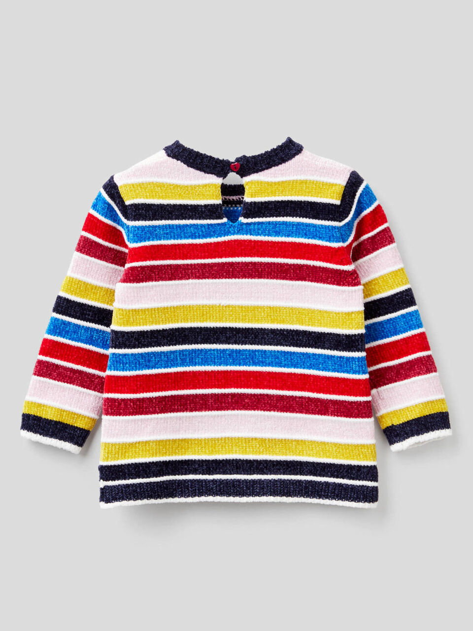 Striped chenille sweater image number 2
