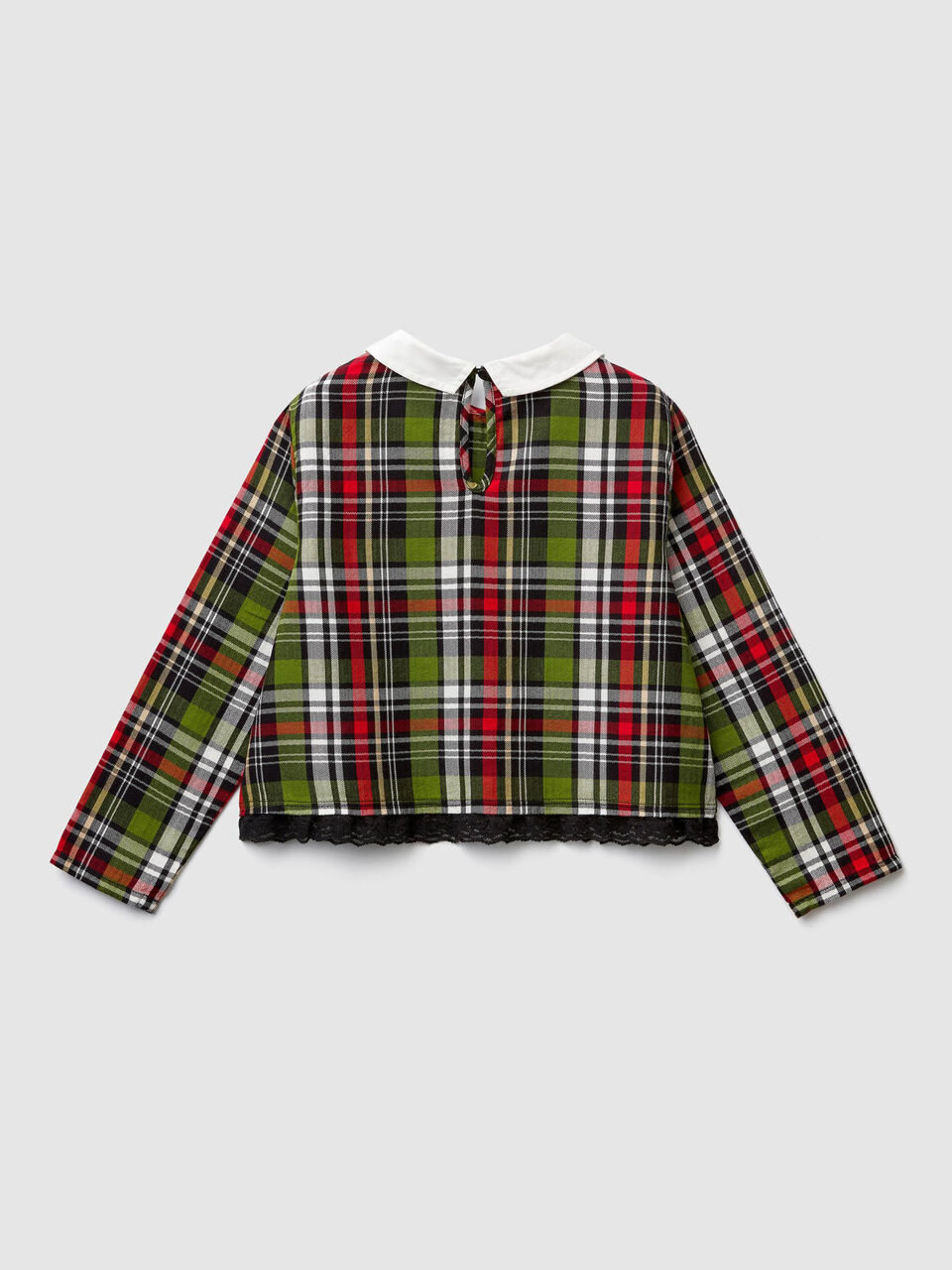 Check flannel blouse image number 2
