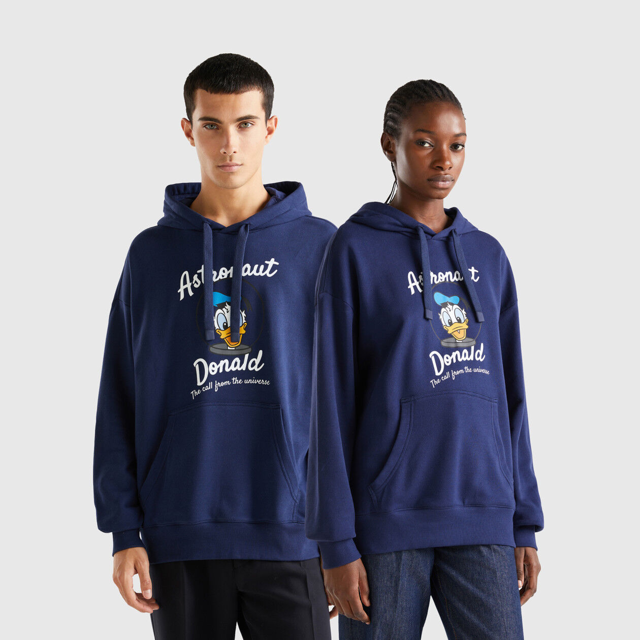 Dark blue Donald Duck hoodie Dark Blue Benetton