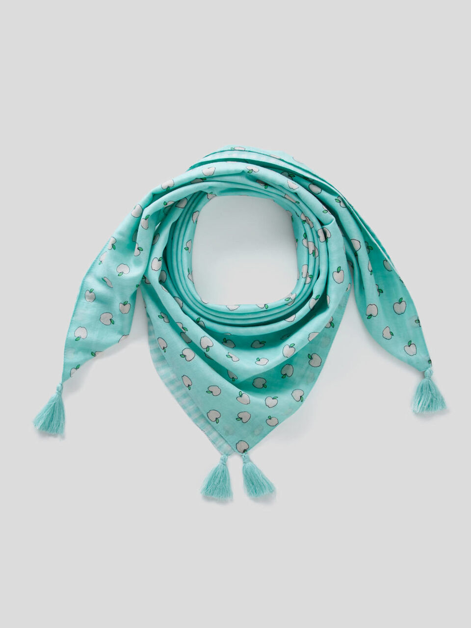 Double-face scarf with tassels image number 1