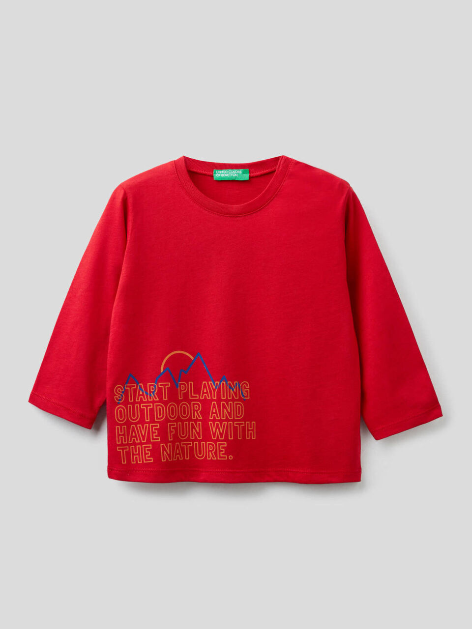 Organic cotton t-shirt with print image number 1