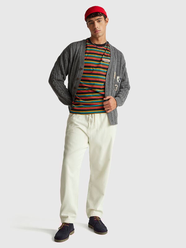 Stranger Things striped t-shirt