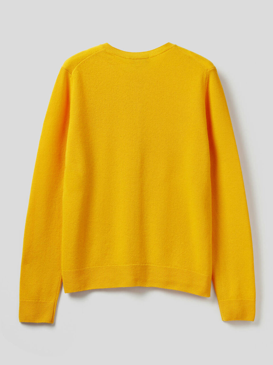 Crew neck cardigan in pure virgin wool image number 2