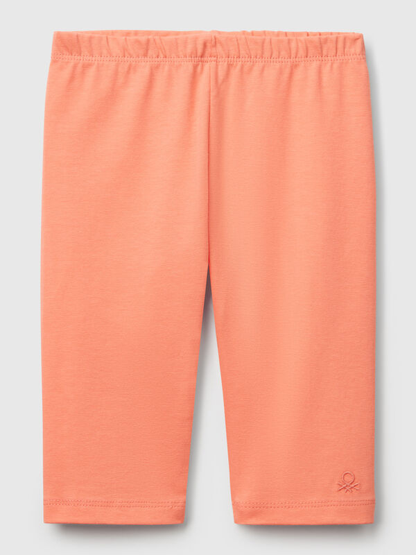3/4 leggings in stretch cotton Junior Girl