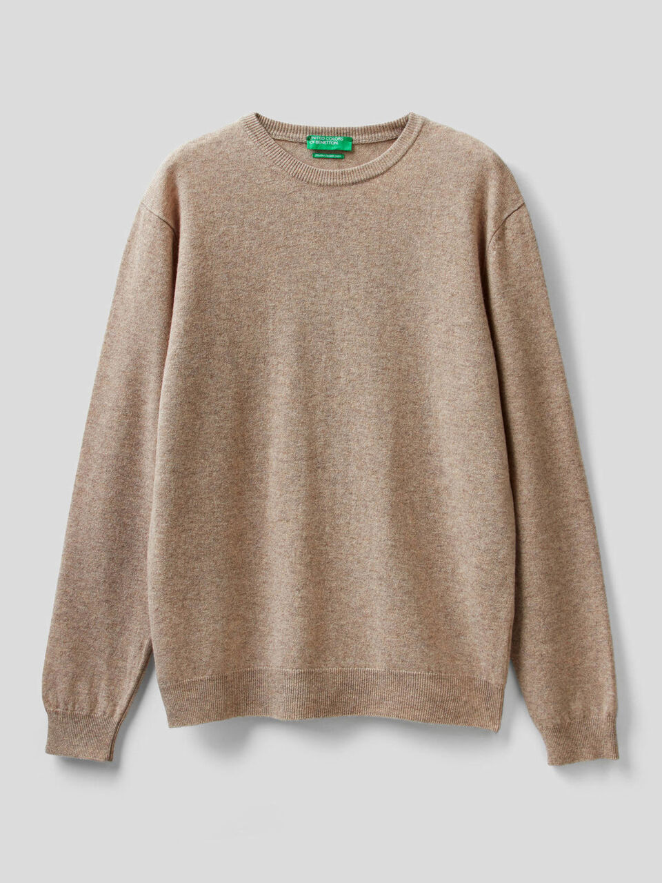 Crew neck sweater in pure virgin wool image number 1