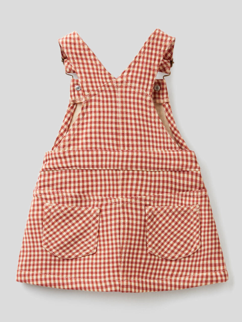 Check dungaree skirt image number 2