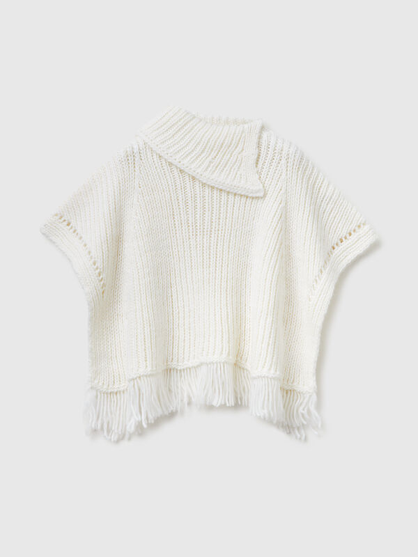 Cape with fringe Junior Girl